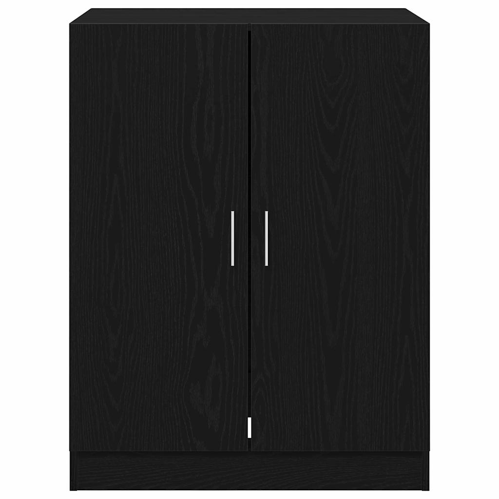 Mosógép Szekrény 2 pcs Fekete tölgy 70,5 x 71,5 x 181,5 cm