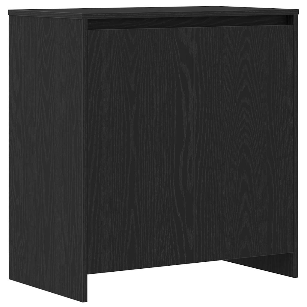 Széf 2 db Fekete 70 x 41 x 75 cm Szerelt Fa