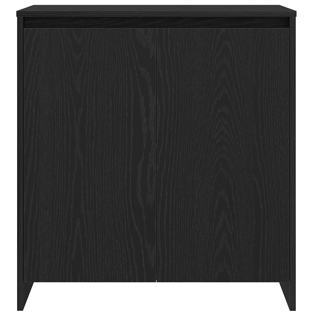 Széf 2 db Fekete 70 x 41 x 75 cm Szerelt Fa