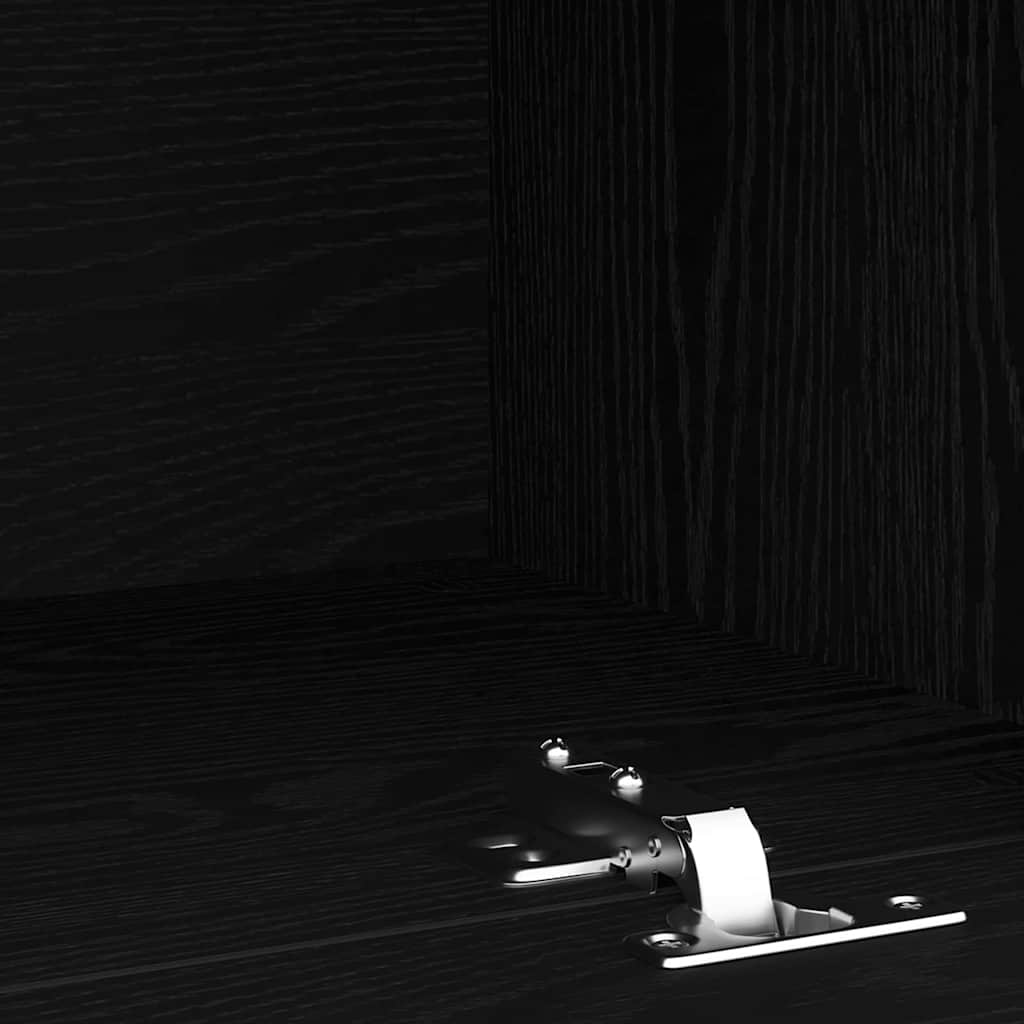 TV szekrény 2 pcs Fekete tölgy 230 x 36,5 x 40 cm Faanyag