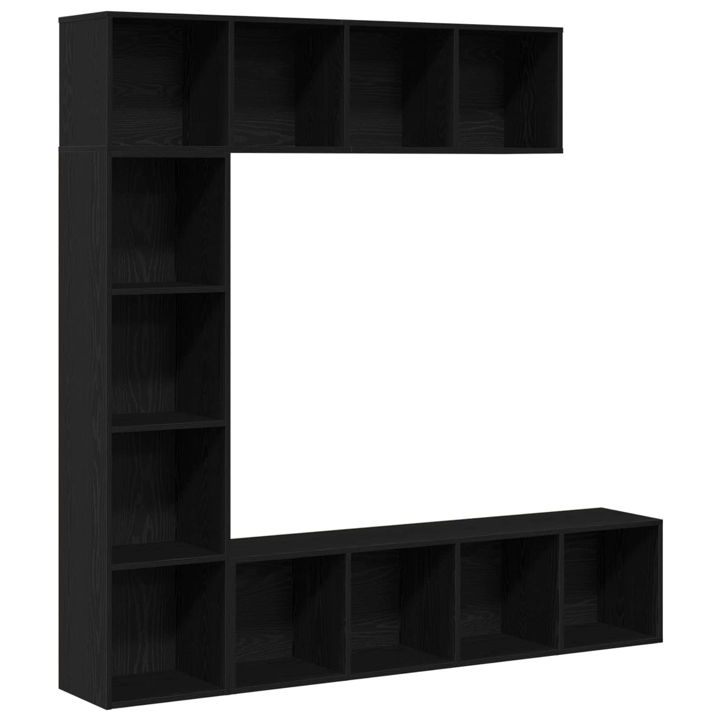 Könyvespolc 12 szintes 3 pcs 36 x 30 x 143 cm Szerelt Fa