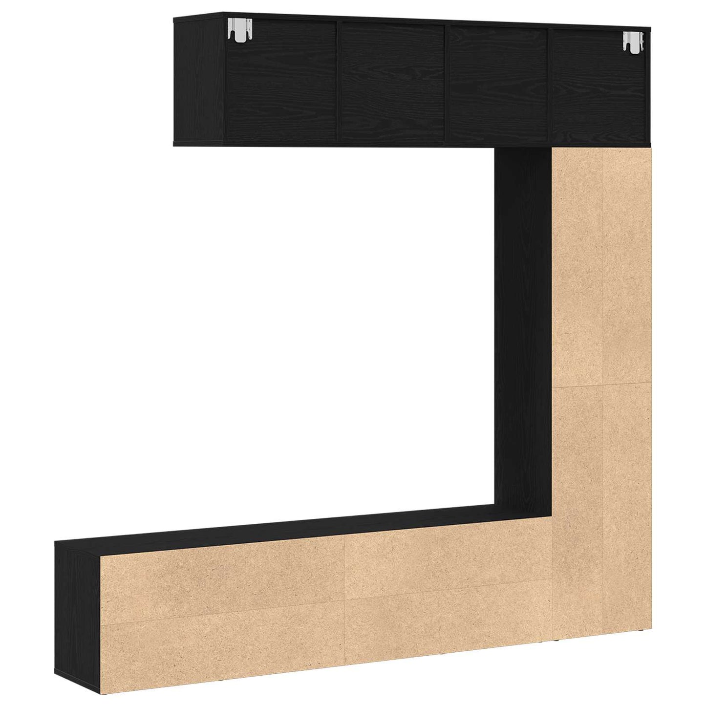 Könyvespolc 12 szintes 3 pcs 36 x 30 x 143 cm Szerelt Fa