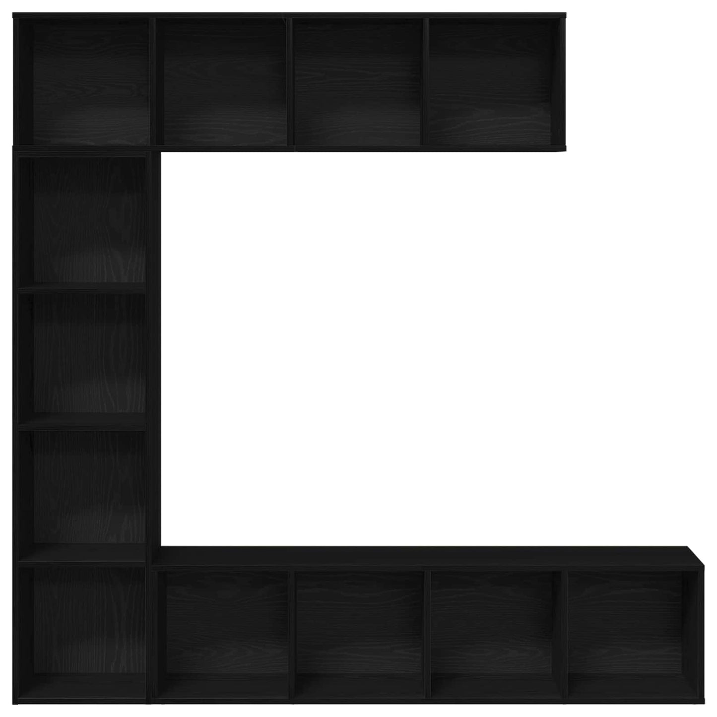 Könyvespolc 12 szintes 3 pcs 36 x 30 x 143 cm Szerelt Fa