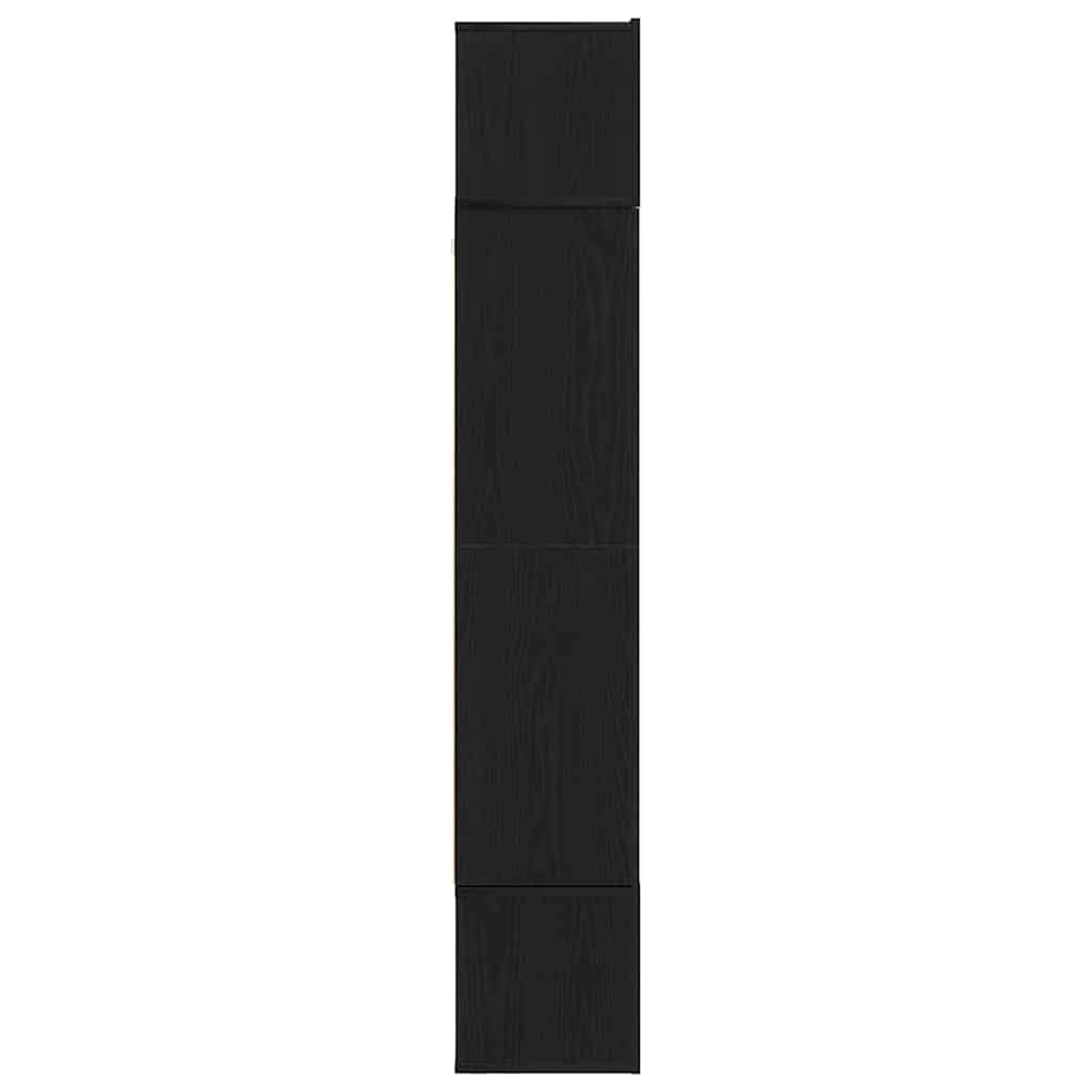 TV Cabinet Set 9 db Fekete tölgy