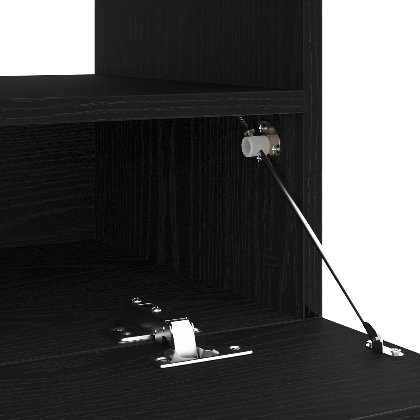 TV szekrény garnitúra 2 pcs Fekete 200 x 35 x 40 cm Faanyag