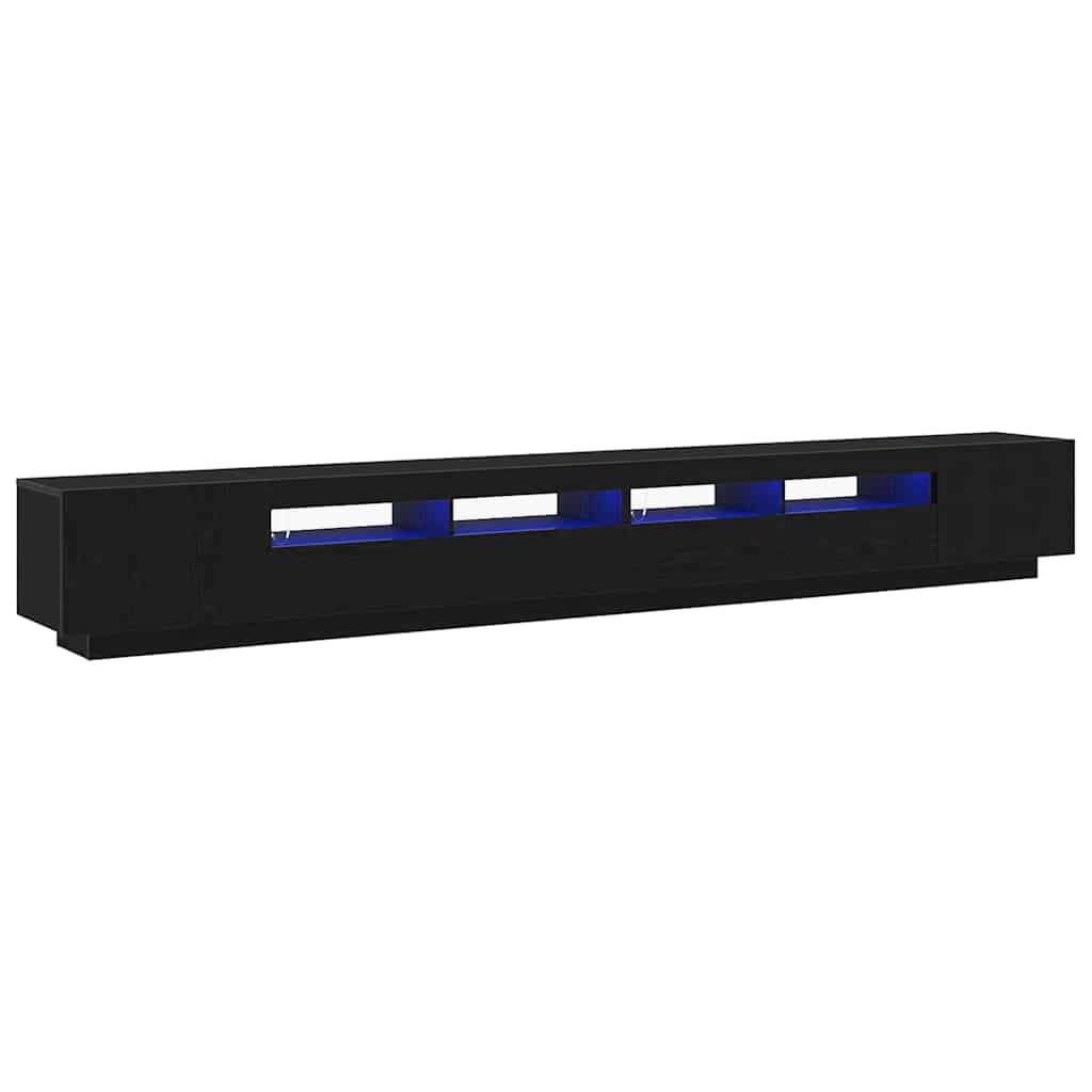 TV szekrény garnitúra 3 pcs Fekete 300 x 35 x 40 cm Faanyag