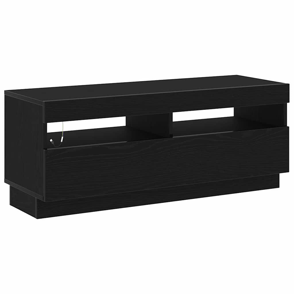 TV szekrény garnitúra 3 pcs Fekete 300 x 35 x 40 cm Faanyag