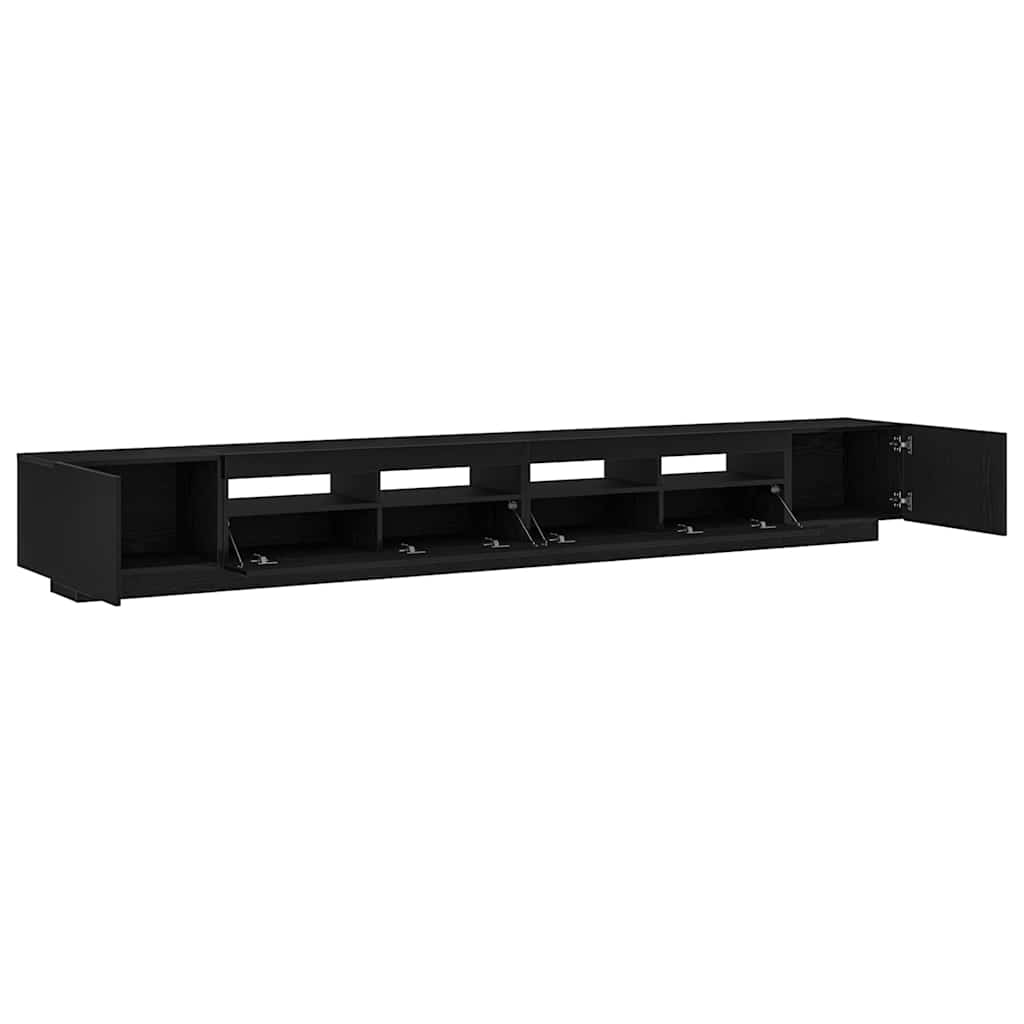 TV szekrény garnitúra 3 pcs Fekete 300 x 35 x 40 cm Faanyag