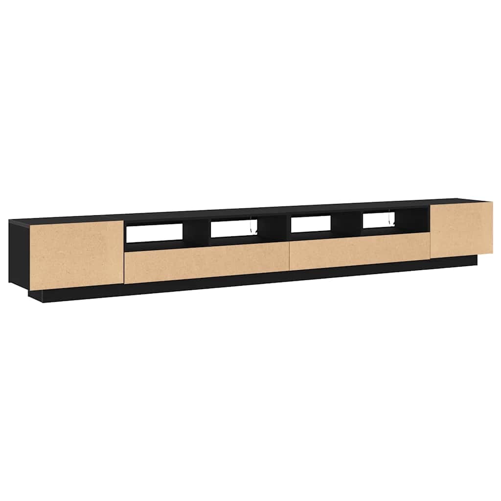 TV szekrény garnitúra 3 pcs Fekete 300 x 35 x 40 cm Faanyag