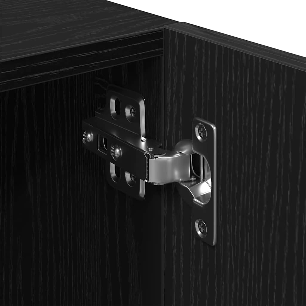 TV szekrény Fekete tölgy 100 x 35 x 40 cm Faanyag