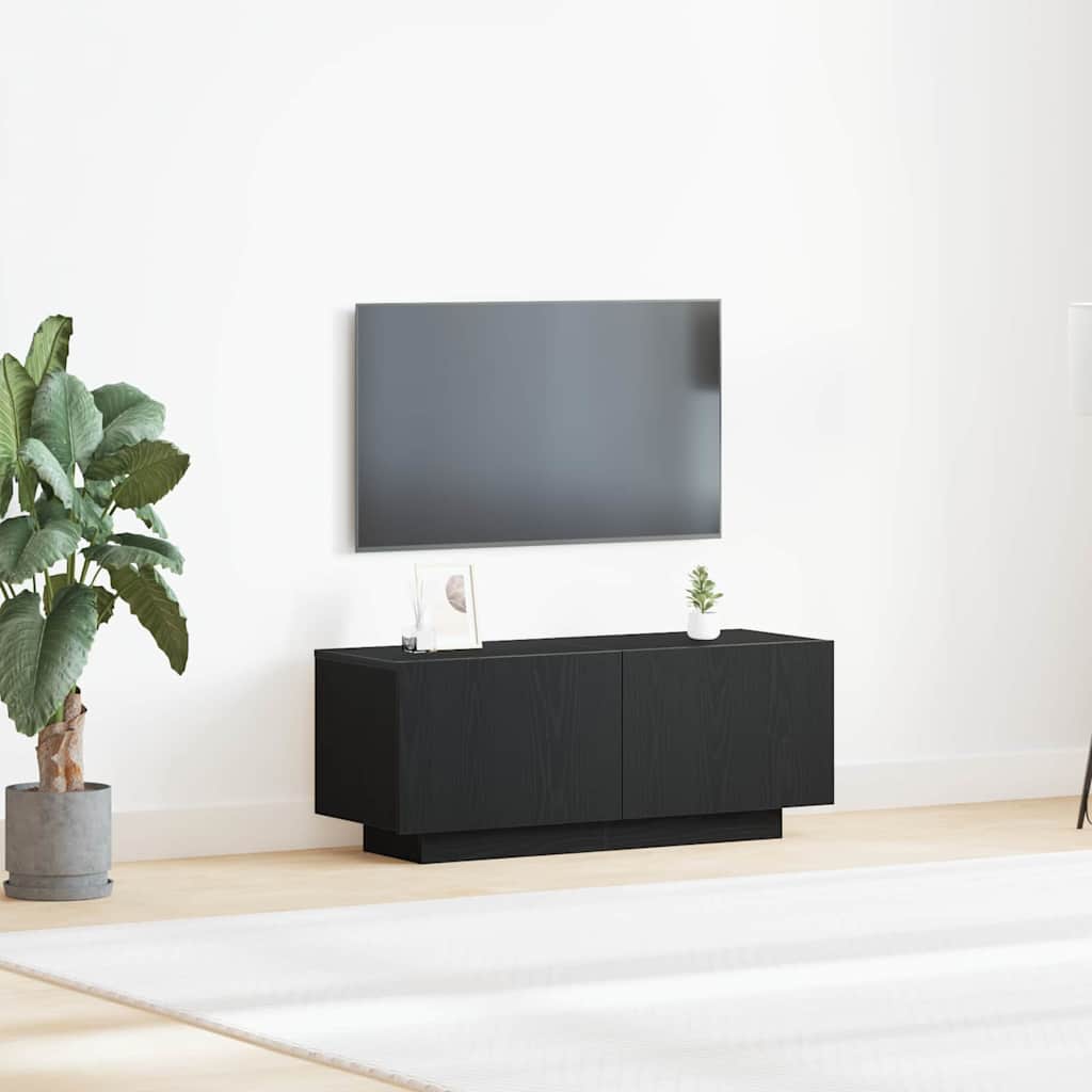 TV szekrény Fekete tölgy 100 x 35 x 40 cm Faanyag