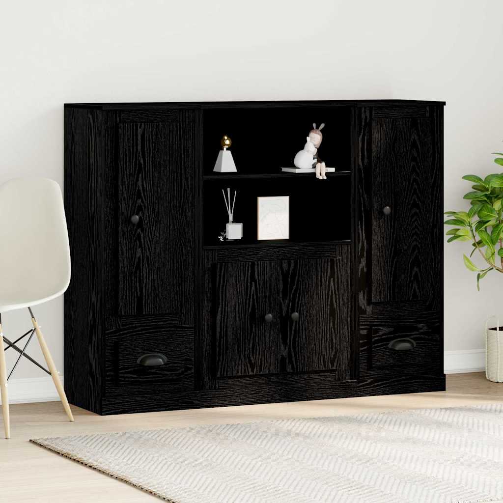 Magasfiók Fekete tölgy 132 x 35,5 x 103,5 cm Szerelt Fa