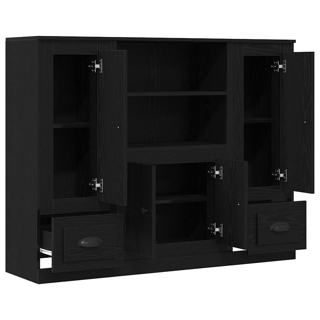 Magasfiók Fekete tölgy 132 x 35,5 x 103,5 cm Szerelt Fa