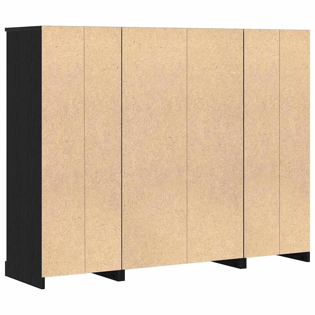 Magasfiók Fekete tölgy 132 x 35,5 x 103,5 cm Szerelt Fa