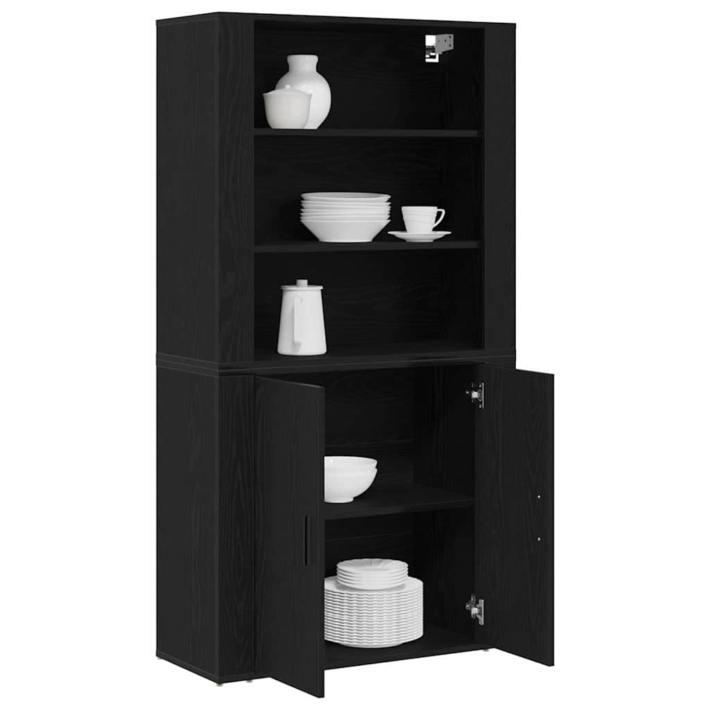 Magasfiú Fekete tölgy 80 x 33 x 150 cm Szerelt Fa