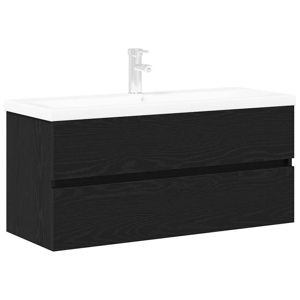 Fürdőszobai mosdószekrény Fekete tölgy 100 x 39 x 62 cm