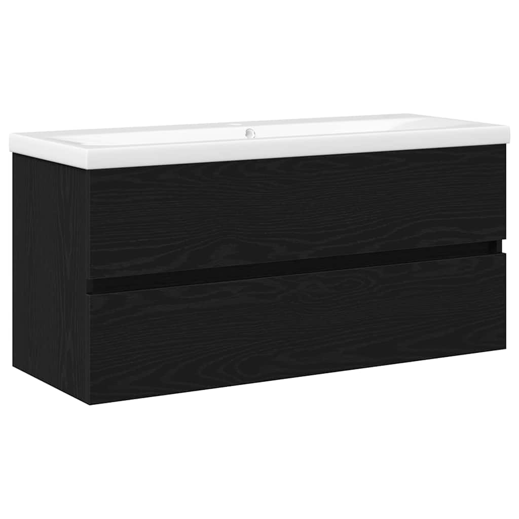 Fürdőszobai mosdószekrény Fekete tölgy 100 x 39 x 62 cm