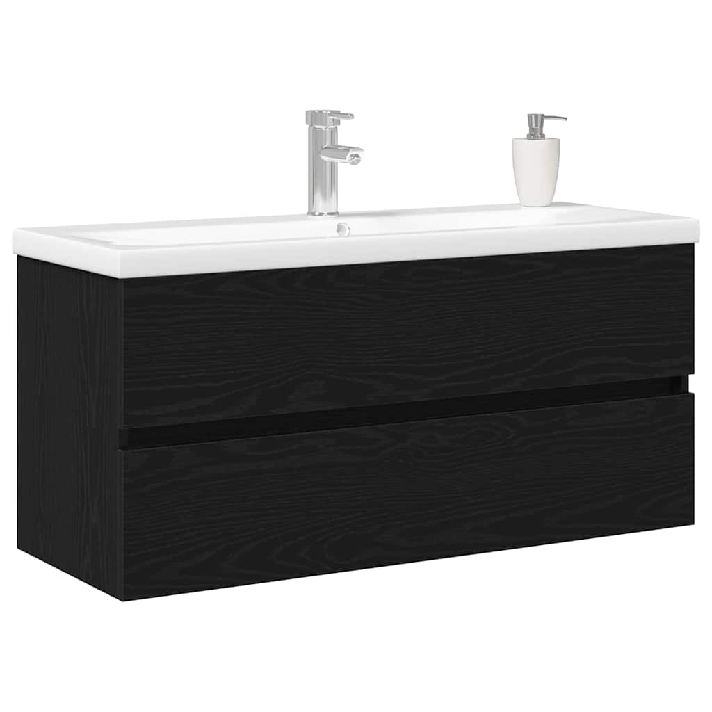 Fürdőszobai mosdószekrény Fekete tölgy 100 x 39 x 62 cm