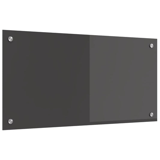 Konyhai hátfal Sötétszürke 80 x 40 cm edzett üveg