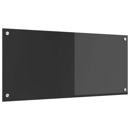 Konyhai hátfal Sötétszürke 90 x 40 cm edzett üveg