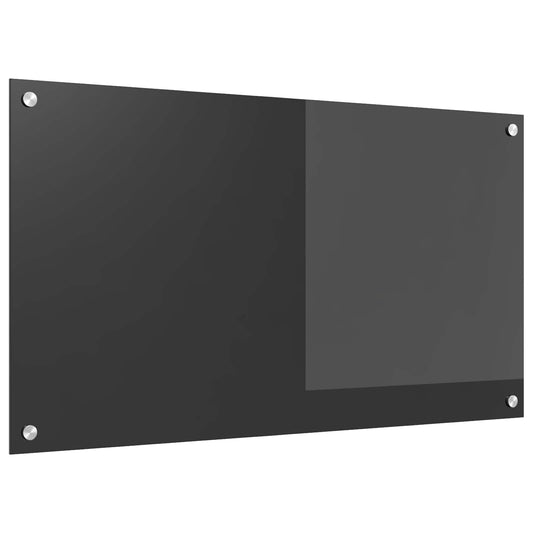 Konyhai hátfal Sötétszürke 90 x 50 cm edzett üveg