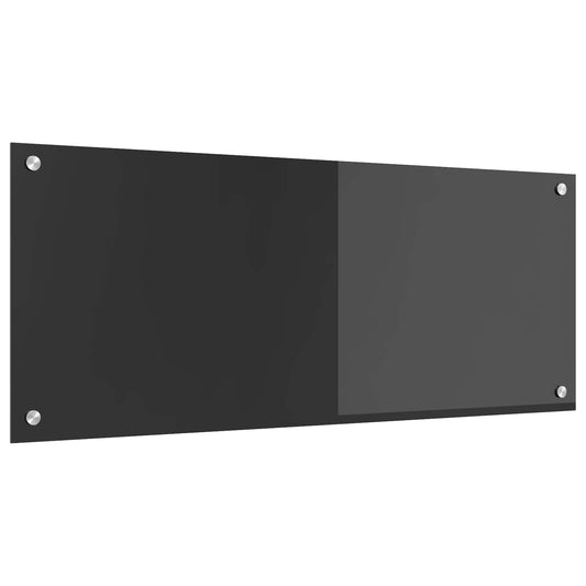 Konyhai hátfal Sötétszürke 100 x 40 cm edzett üveg