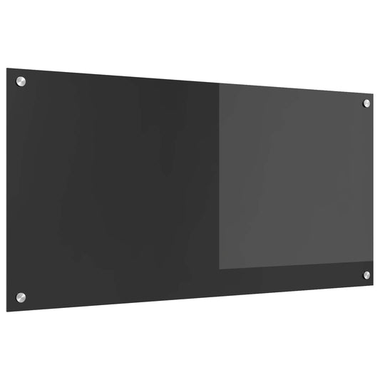 Konyhai hátfal Sötétszürke 100 x 50 cm edzett üveg