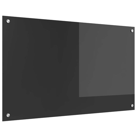 Konyhai hátfal Sötétszürke 100 x 60 cm edzett üveg