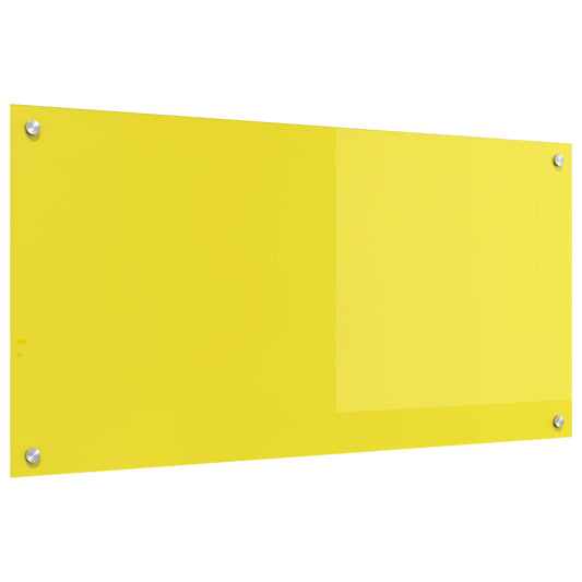 Konyhai hátfal Sárga 100 x 50 cm edzett üveg