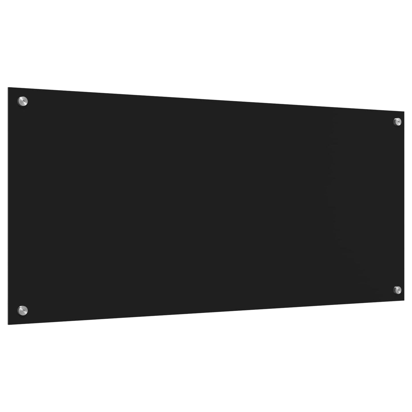 Konyhai hátfal Fekete 110 x 50 cm edzett üveg