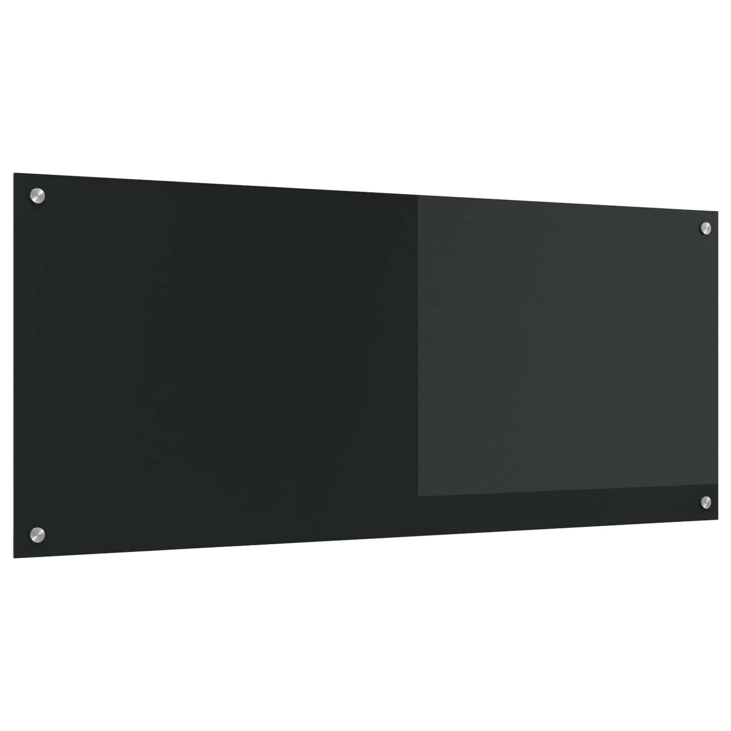 Konyhai hátfal Fekete 120 x 50 cm edzett üveg