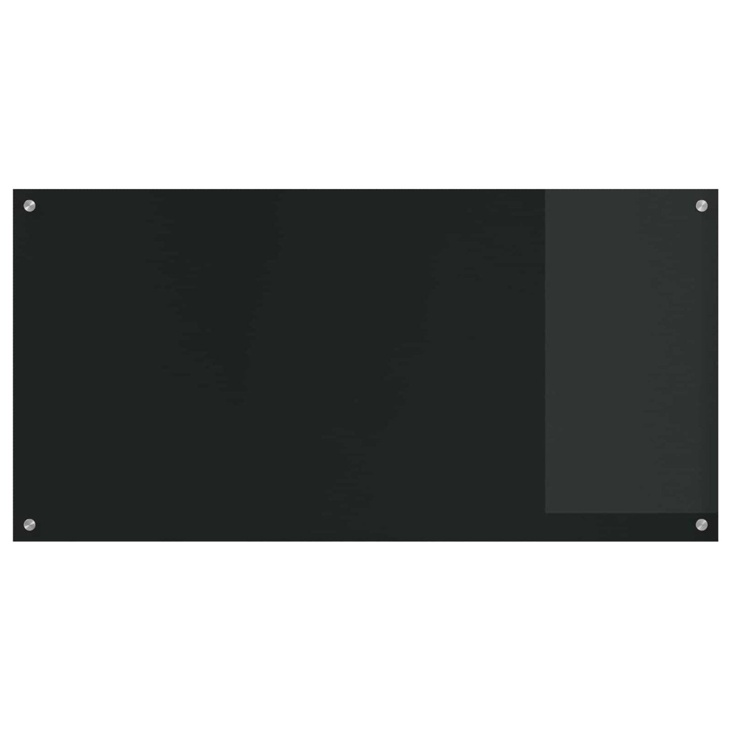 Konyhai hátfal Fekete 120 x 60 cm edzett üveg