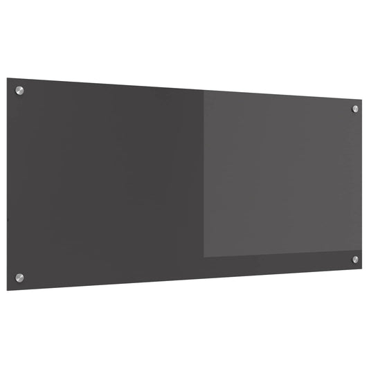 Konyhai hátfal Sötétszürke 110 x 50 cm edzett üveg