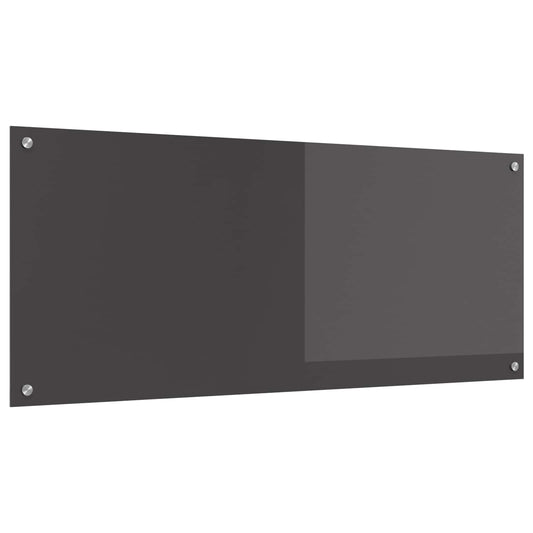 Konyhai hátfal Sötétszürke 120 x 50 cm edzett üveg