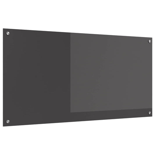 Konyhai hátfal Sötétszürke 120 x 60 cm edzett üveg