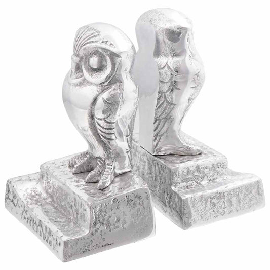 Könyvtámaszok 2 pcs Ezüst 12 x 9 x 19 cm Alumínium