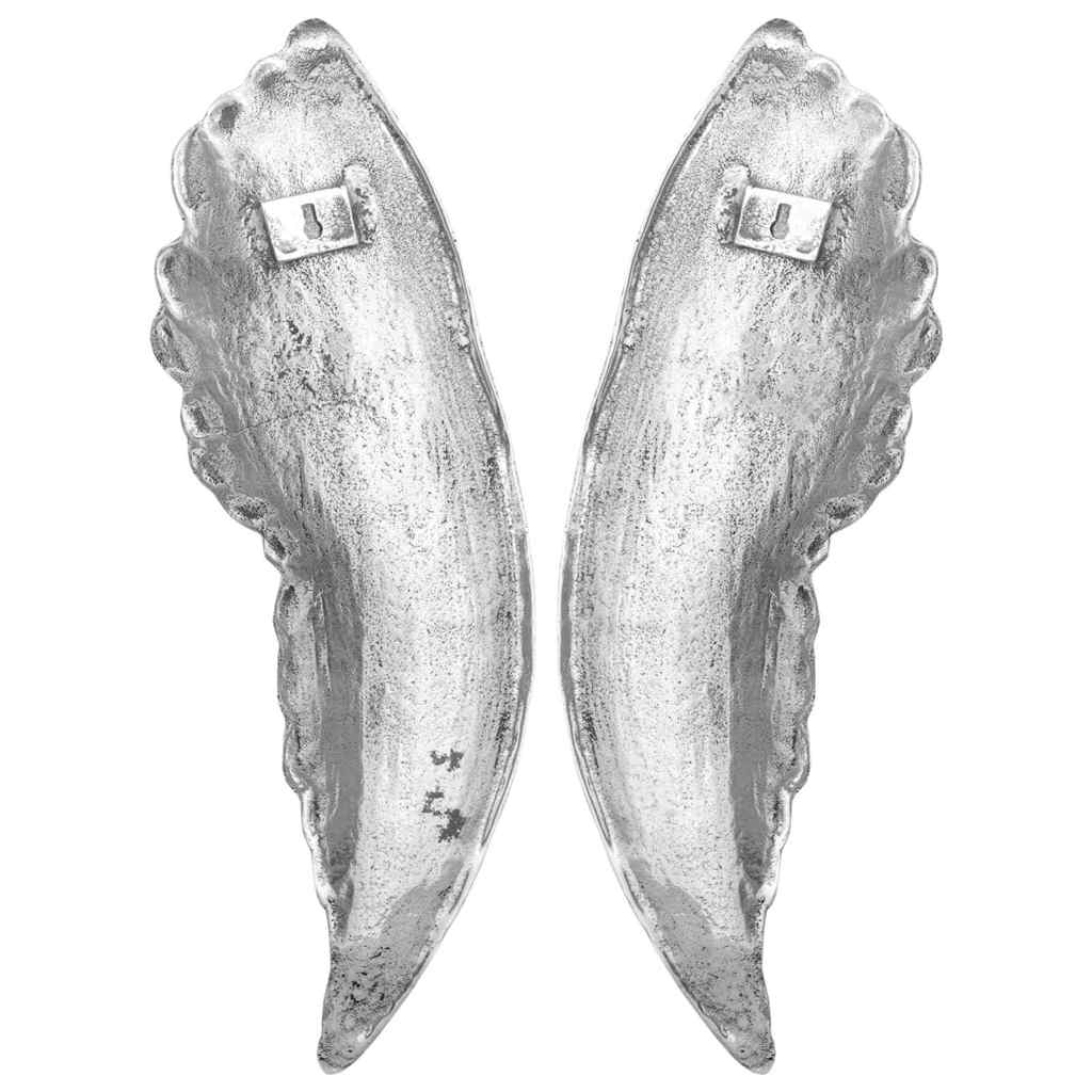 Szárny Szobor 2 pcs Ezüst 31 x 5 x 91 cm Alumínium