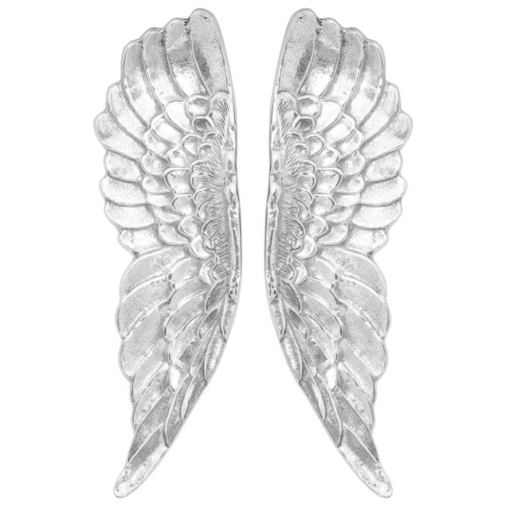 Szárny Szobor 2 pcs Ezüst 31 x 5 x 91 cm Alumínium