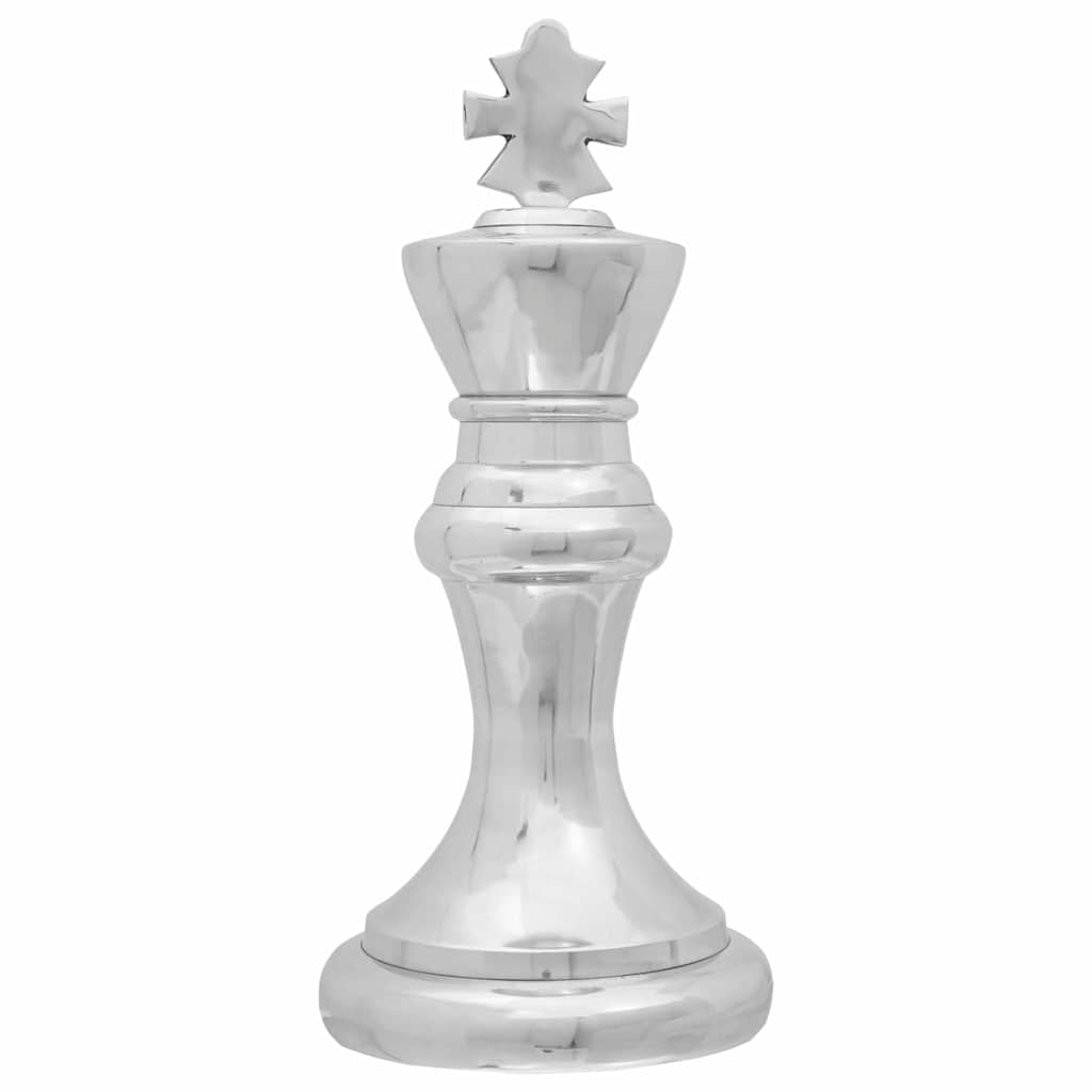 Szobrok 2 pcs Ezüst 17 x 17 x 42 cm Alumínium