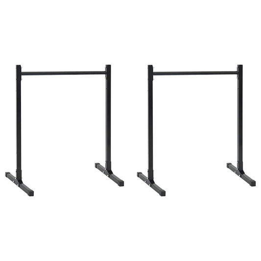 Lepedő állomás 2 db Fekete 55 x 90 x 104.5 cm Porszórt acél