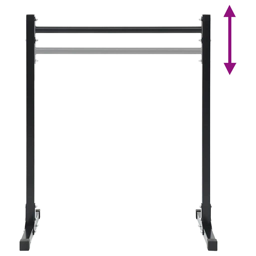 Lepedő állomás 2 db Fekete 55 x 90 x 104.5 cm Porszórt acél