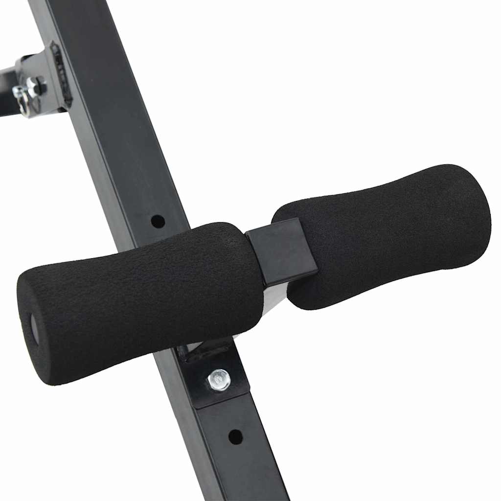 Hyperextension pad Fekete 100,5 x 70 x 78 cm Porszórt acél