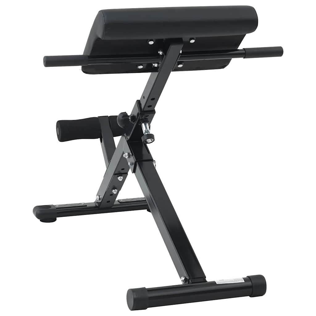 Hyperextension pad Fekete 100,5 x 70 x 78 cm Porszórt acél