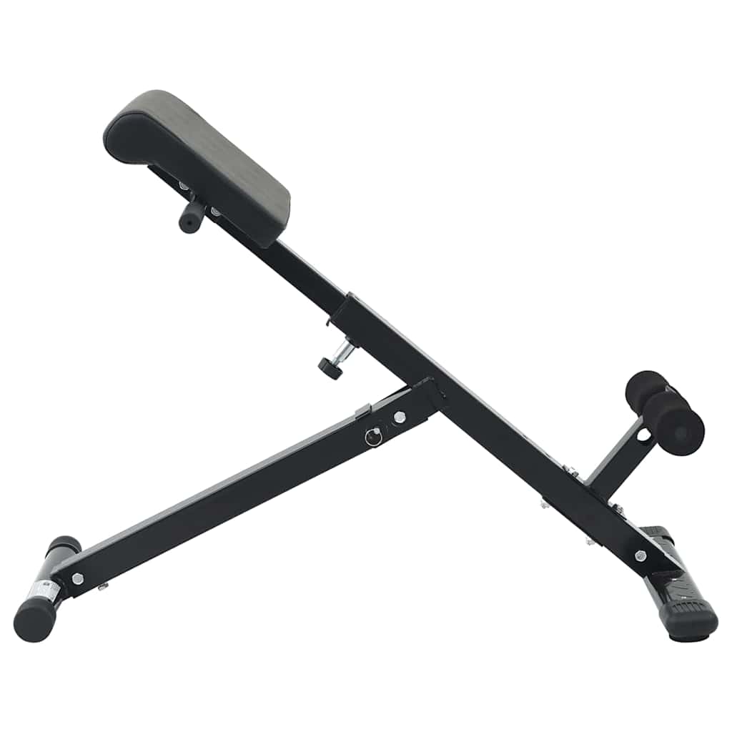 Hyperextension pad Fekete 100,5 x 70 x 78 cm Porszórt acél