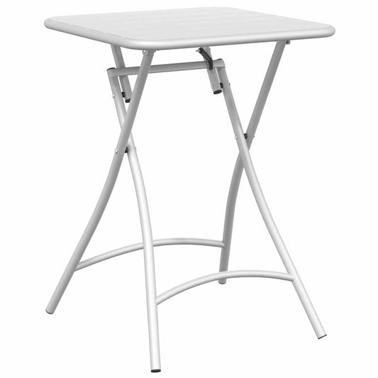 Bisztróasztal Fehér 55 x 55 x 72,5 cm Porfestett acél