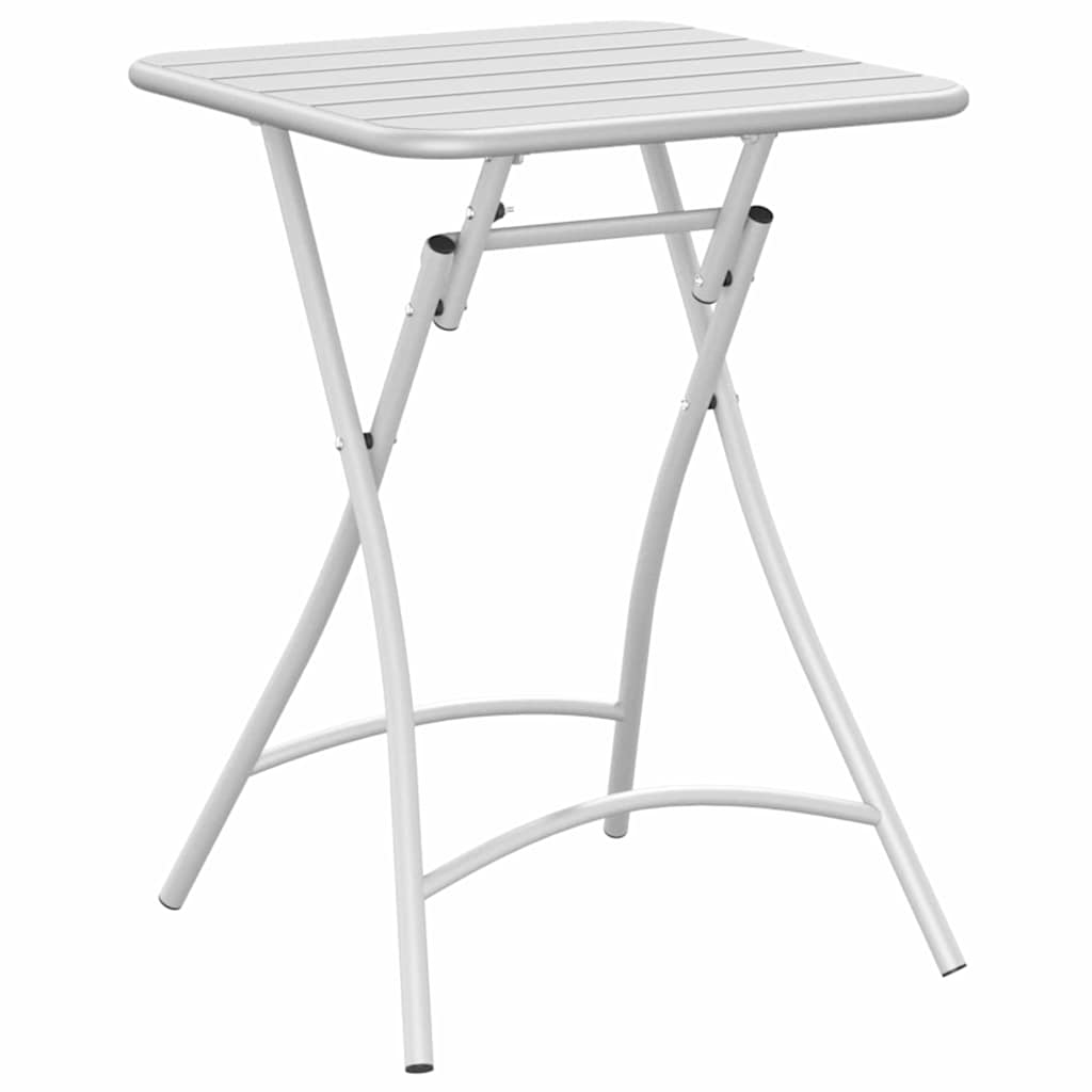 Bisztróasztal Fehér 55 x 55 x 72,5 cm Porfestett acél