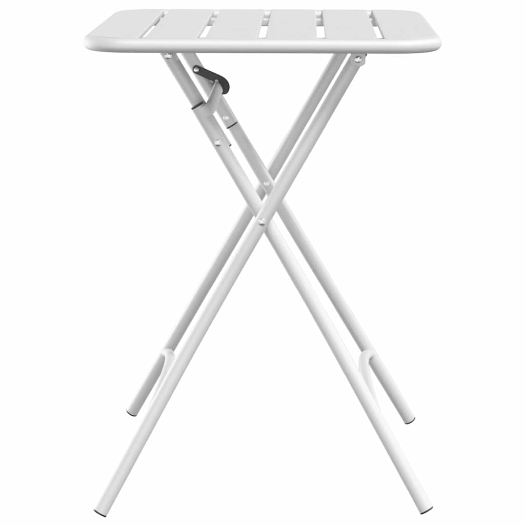 Bisztróasztal Fehér 55 x 55 x 72,5 cm Porfestett acél