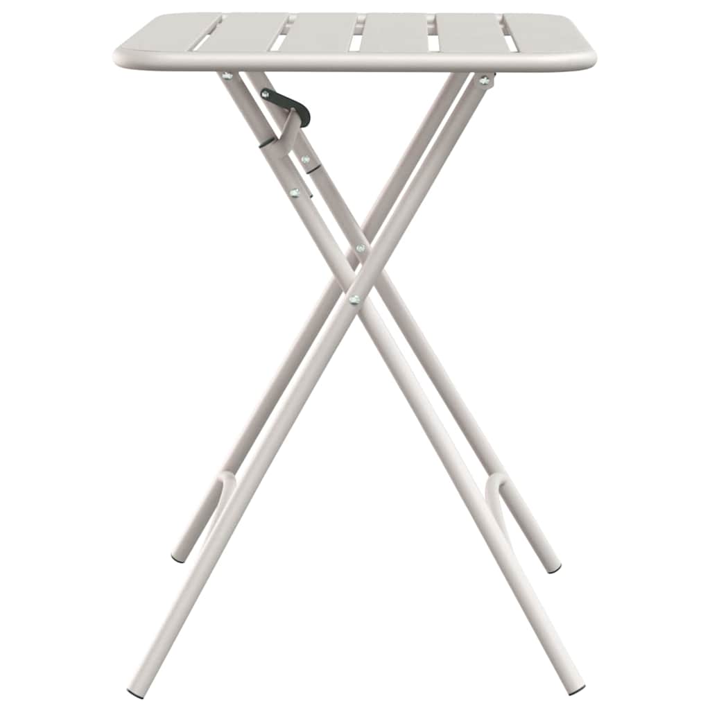 Bisztróasztal Bézs 55 x 55 x 72,5 cm Porfestett acél