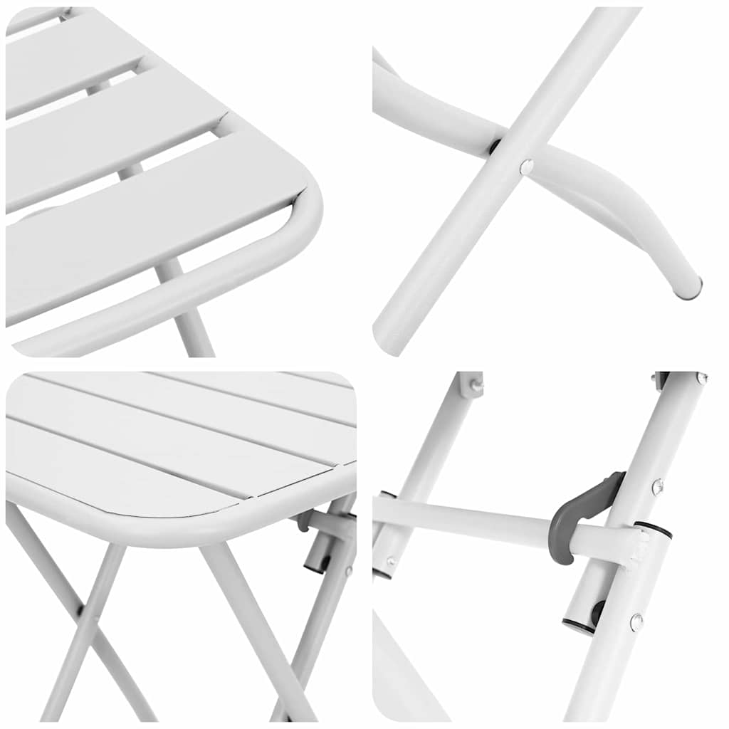 Bisztró készlet 3 pcs Fehér Acél