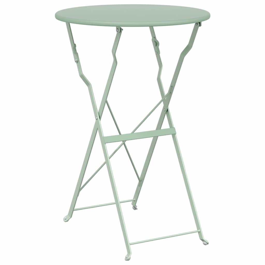 Bisztróasztal Világos menta Ø 50 x 71 cm Porfestett acél